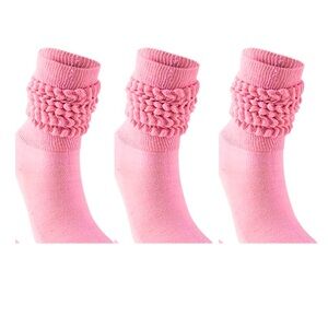 Bundle 3/$25 NEW Thick Slouch Cotton Knee High Scrunch Sock